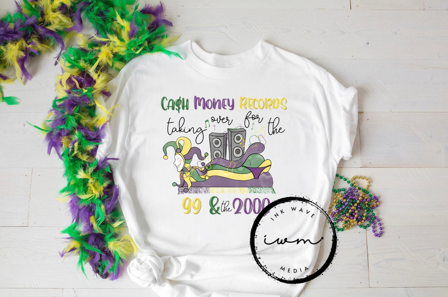 Cash Money Records Mardi Gras Tee