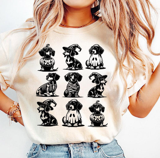 Dachshund Halloween Tee